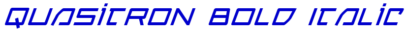 Quasitron Bold Italic フォント